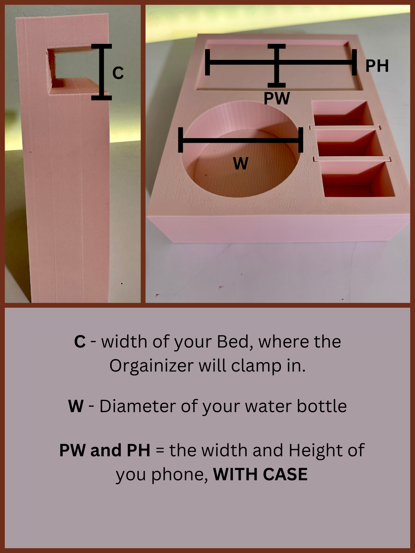 High Quality Clip-on Bedside Storage and Orgainizer